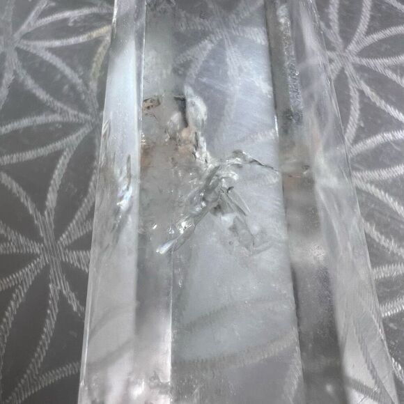 Clear Quartz Crystal Obelisk Meditation Tower (#3) - Picture 10 of 14